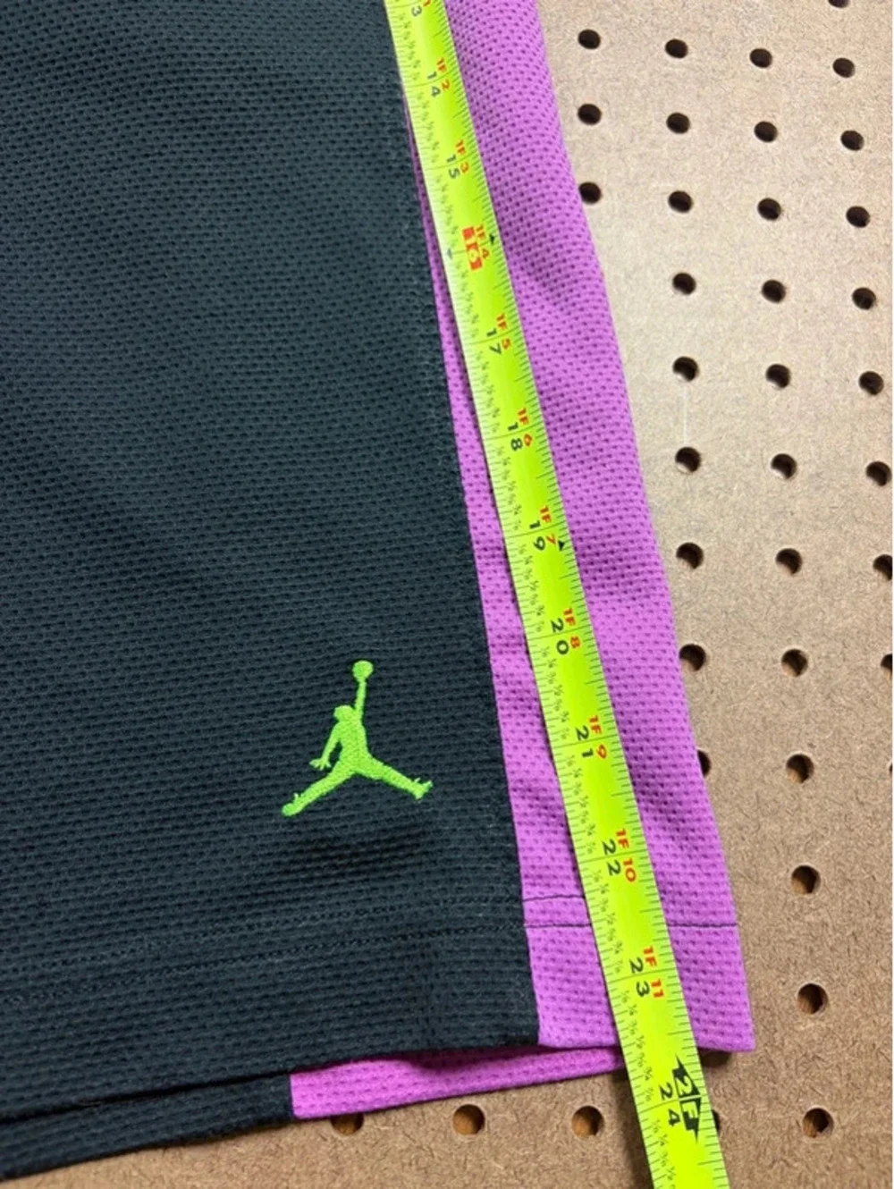Y2K Jordan Mens Air Jordan Basketball Shorts- Black/Blue/Pink